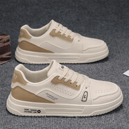 突擊者（TUJIZHE）【官方好物丨嚴選好貨】 新款潮流百搭網(wǎng)紅潮鞋 男士休閑防滑板鞋 米卡 39