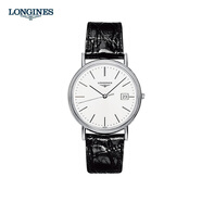 浪琴（LONGINES）瑞士手表 瑰麗系列石英男士腕表L4.790.4.12.2 送禮