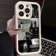 雷珞克生活碎片蘋(píng)果15新款14 13 11 12promax手機殼軟iPhone全包軟殼15可愛(ài)防摔xsxr8pus手機殼防摔殼 金鋼砂精孔-古董白-LKY生活碎片 蘋(píng)果14PROMAX