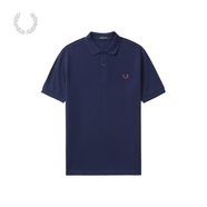 Fred Perry男士POLO衫2025夏季休閑麥穗重磅短袖多彩T恤M6000 NYJ/深藍(lán)色 M