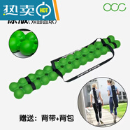 糜嵐（MieLanat）普拉提毛毛蟲脊柱肌肉放松按摩棒腰背部舒緩拉伸松解spinefitter 原版雙面球面綠色(包和綁