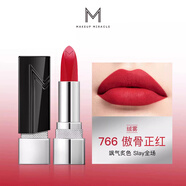 MAKEUPMIRACLE謎瑞可智感絨霧/緞光臻色唇膏口紅持久顯色3.5g 絨霧臻色唇膏766傲骨正紅3.5克