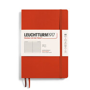 LEUCHTTURM1917【可定制】德國燈塔筆記本A5軟皮本子手賬記事日記本會(huì )議記錄商務(wù)禮品老師 （新色）明亮紅 點(diǎn)格內頁(yè)
