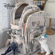 迪士尼（Disney）書包雙肩包女初中生大容量韓版高中大學生背包校園百搭小學生旅行 小熊印花款（帶大白鴨掛件）