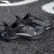 安踏（ANTA）毒刺5跑鞋男秋季網(wǎng)面透氣專(zhuān)業(yè)耐磨減震回彈學(xué)生運動(dòng)健身慢跑步鞋 【毒刺2】碳灰/黑 43