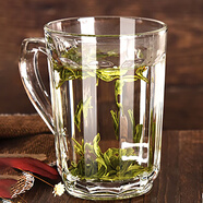 喜碧玻璃水杯耐熱玻璃杯子帶把家用泡茶杯帶蓋玻璃茶杯喝水杯子 335ml-無(wú)蓋