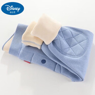 迪士尼男童兒童保暖褲女童加絨加厚打底褲內穿棉褲薄款絨褲子秋冬季 牛仔藍加絨(男)護膝款 110 適合身高100-110