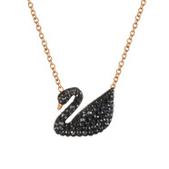 SWAROVSKI 施華洛世奇項(xiàng)鏈經(jīng)典款天鵝水晶鎖骨毛衣鏈 生日七夕禮物送女友 大號(hào)黑天鵝 5204134