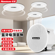 紐曼（Newmine）G-6 無線藍(lán)牙吸頂喇叭音響套裝 家用商鋪背景音樂廣播同軸吊頂音箱（5英寸 一拖二）