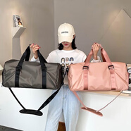 雙星旅行包男健身包女干濕分離單肩斜挎包防潑水大容量耐磨手提包 款二粉色
