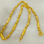 DR GRAFFCARNY玉洛奇金包銀項鏈2025新款男士鍍金沙I金空心六角久不掉色厚金女