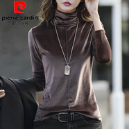 皮爾卡丹官方打底衫女2025新款秋冬加絨金絲絨內搭咖色上衣高領(lǐng)加厚長(cháng)袖T 咖啡色【不加絨】旗艦款-旗艦款 2XL 旗艦款-旗艦款