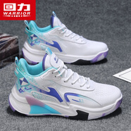 回力男鞋籃球鞋男厚底皮面運動(dòng)鞋男潮流百搭跑鞋3732 白寶藍 40