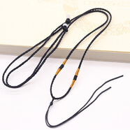 初享（CHUXIANG）掛墜復古寶石裝飾金編織繩項鏈 半成品diy飾品珠鏈兒童珠子紅繩 瓔珞線(xiàn)黑色 B21