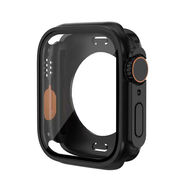 TLXT適用蘋(píng)果手表S9保護(hù)殼iwatch秒變ultra2全包殼膜一體s8/s7/s6防水 黑色丨秒變Ultra2全包前后蓋丨 45mmiwatchS7/8/9代