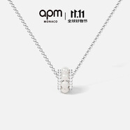 APM Monaco小蠻腰珍珠項(xiàng)鏈女情侶鎖骨毛衣鏈時(shí)尚吊墜禮物送女友