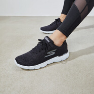 SKECHERS斯凱奇情侶鞋 RUN 400輕質(zhì)運動鞋男女透氣網(wǎng)布休閑跑步鞋 14804/BKW女款-黑色/白色 35