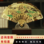 兆宸扇子擺件中國特色禮物送老外中國風禮物送外國人熊貓京劇臉譜禮物 萬里長城