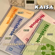 KAISA凱薩 斷貨王回歸!可撕線(xiàn)B5線(xiàn)圈本子螺旋橫線(xiàn)加厚紙張筆記本 【EF系列】藝術(shù)感套裝4本丨B5+橫線(xiàn)內芯