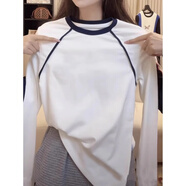 妃麗慕尚（FEILIMUSHANG）一體銀狐絨白色打底衫女保暖內搭秋冬季小個(gè)子加絨加厚長(cháng)袖t恤潮 【加絨厚】1920純色白色 M 建議108斤以?xún)?
                                         title=