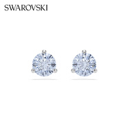 施華洛世奇（SWAROVSKI）耳釘耳環(huán)耳飾女度假風(fēng)輕奢小眾送女友女 Solitaire藍(lán)色 5725002