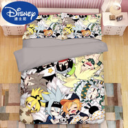 迪士尼（Disney）凹凸世界可定制動漫床上用品三件套被套床單學(xué)生金格瑞凱莉四件套 凹凸世界22 床單式+1.5米床四件套被套200*23
