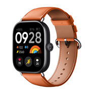 小米手環(huán)8Pro /9Pro/Redmi Watch4/Watch5通用智能運動手環(huán)腕帶智能手表表帶小米快拆腕帶配件 真皮腕帶 赤霞橙