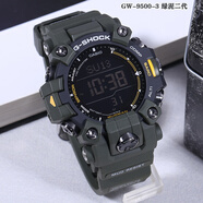 CASIO卡西歐泥人二代 GSHOCK限定款高度溫度方位戶外運動手表男GW-9500 GW-9500-3綠色泥人二代