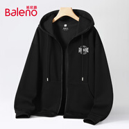 班尼路（Baleno）開衫衛(wèi)衣男美式潮流休閑運(yùn)動(dòng)連帽上衣男士通勤大碼寬松外套男春秋