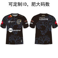 巴西黑豹FURIA2024戰隊服CSGO短袖t恤major電競服FalleN選手定制 黑色 黑豹隊服定制ID L
