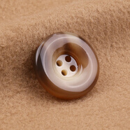 高檔樹(shù)脂紐扣男女風(fēng)衣西裝袖口扣子大衣毛衣開(kāi)衫睡衣針織衫手縫扣 駝色【圓邊款】 21MM【6顆贈送針線(xiàn)】