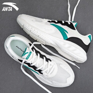 安踏男鞋運動(dòng)鞋男星云跑步鞋子男士夏季訓練耐磨鞋網(wǎng)鞋戶(hù)外休閑鞋跑鞋 象牙白/祖母綠/黑 41