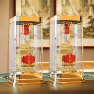 五糧濃香五糧液紅福熊貓桶亞克力高檔白酒 52度 500mL 6瓶 紅福熊貓桶整箱