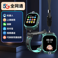 華為手機通用5Pro兒童電話(huà)手表6-12歲男女孩子智能雙攝可拆卸無(wú)游戲獨立通話(huà)上課禁用支付定位守護 綠色頂配版64G【語(yǔ)音視頻+微聊+定位+上課禁用】