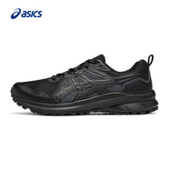 亞瑟士ASICS男子舒適耐磨越野跑步鞋 TRAIL SCOUT 3 黑色/藍色 41.5 