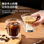 青蘋(píng)果轟炸機咖啡杯 高檔精致鋼化玻璃杯dirty澳白意式濃縮拿鐵杯冰美式