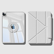 zoyu iPad Air7保護(hù)套2025款Pro保護(hù)殼Y折mini7磁吸air6拆分5第10代適用蘋果iPad11英寸平板2022亞克力 灰色【配鋼化膜】 2022款A(yù)ir5【10.9英寸】