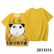 簡(jiǎn)顧（JIANGU）惡搞龍圖短褲情侶裝夏休閑短袖t恤男女搞笑學(xué)生搞怪衣服套裝 見(jiàn)朕為何不跪01 S