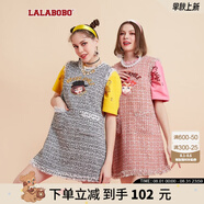 拉拉波波春新款時(shí)尚復(fù)古優(yōu)雅顯瘦小香風(fēng)無袖連衣裙女|L20A-WLZY11 黑色 XS