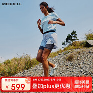 Merrell戶外越野跑鞋VAST SKY長空男女防滑耐磨輕量跑山越野鞋MR04白黑37