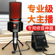十盞燈桌面電容麥克風(fēng)直播設(shè)備聲卡專用48V麥克風(fēng)唱歌用K歌錄音無線動圈麥話筒 【福利新品】Y9大振膜48V電容麥