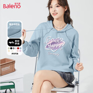 班尼路（Baleno）套頭連帽衛衣女2025年春秋季薄款寬松休閑小個(gè)子外套上衣