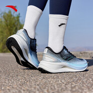 安踏（ANTA）跑鞋PRO弦科技馬拉松訓練跑鞋女新款透氣軟底網(wǎng)面跑步鞋 黑/城堡灰/水天藍-1 8 (女39)