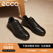 愛步（ECCO）商務(wù)皮鞋 男士休閑皮鞋男鞋牛皮鞋子正裝鞋婚鞋 雅仕207124 黑色20712401001 39