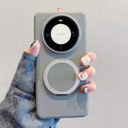 巴蒂尼 磁吸旋轉支架適用華為mate80pro手機殼mt70液態(tài)硅膠新款mate60pro膚感磨砂50pro簡(jiǎn)約純色40保護套 【炭灰色】一體360°旋轉支架*進(jìn)口液態(tài)硅膠 華為 Mate 60 Pr