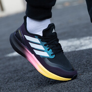 阿迪達斯（adidas）正品男鞋2025款時(shí)尚低幫緩震運動(dòng)鞋網(wǎng)面透氣休閑鞋跑步鞋老爹鞋 IH3833/BOOST-黑紅 42