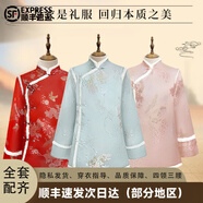 女士壽服年輕壽衣純棉全套殯葬老人沖喜壽衣廠(chǎng)家絲綢純棉壽服 -----標配(七件套)-----