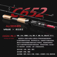 瘋狂路亞新款瘋狂路亞mini+ ALC LIGHT變調(diào)路亞竿mini遠(yuǎn)投翹嘴鱖魚(yú)鱸魚(yú) 1.96m C652UL-ML-S