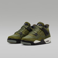 耐克（NIKE） Air Jordan 4 GS AJ 4 喬4 籃球鞋 橄欖綠FB9928-200 35.5