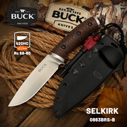 BUCK 巴克戶外隨身直刀帶打火石野外求生鋒利防身863BRS-B